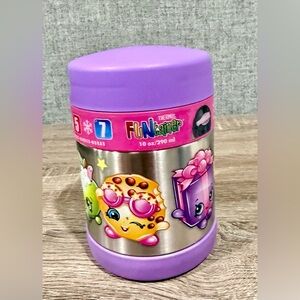 SOLD! Shopkins Thermos Stainless Steel Vacuum Insulated 10 ounces. Spoon NOT inc